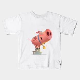 Piggy winner Kids T-Shirt